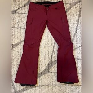 Burton Black and Orange Ski Pants